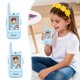 thumbnail image 2 of Walkie-talkies para niños, 2 unidades con pantalla, recargables, para edades de 3 a 12 años, con cambiador de voz y videochat real, de largo alcance, para niños, 2 of 6