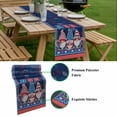 thumbnail image 5 of Independence Day Table Runner - 120 Inch Long, Kitchen Dining Table Runner Dresser Scarves, Patriotic Gnomes USA Flag Firework Farmhouse Decor for Coffee Tables Wedding Party Banquet, 5 of 8