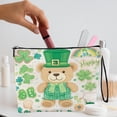 thumbnail image 2 of Xihbxyly Bolsa para El Día de San Patricio, Adorable Organizador de Maquillaje de Cuatro Hojas, Espacioso Neceser Portátil, Bolsa de Tela Suave con Cremallera, Ideal para Viajes, Regalo de Moda, Dise, 2 of 7