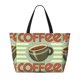 thumbnail image 2 of Fotbe Retro Cover For Coffee Bolsa de Viaje para Playa - Resistente al Agua, Bolsa Tote de Gran Capacidad y Ligera con 7 Bolsillos para Mujeres y Hombres, 2 of 7
