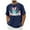Navy, variant on ZQUUVOU Men's T-Shirt Casual Short Sleeve Easter Printed Crew Neck Shirts (Gray,M)