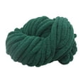 thumbnail image 1 of Hilo de chenilla grueso, lavable, calibre 7, hilo de felpa, fibras acrílicas, hilo voluminoso Verde oscuro, 1 of 9