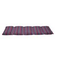 thumbnail image 2 of East Floor Pillow Lounger Cover, Geometric Abstract Pattern on Horizontal Colorful Stripes Doodle Style Retro, Nap Mat Printed Fabric Case for 5 Pillows, 88" x 27", Multicolor, by Ambesonne, 2 of 5
