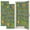 Color 6, variant on 2 Pcs School Locker Magnetic Wallpaper 12" x 36" Colorful Detailed Village Roads Houses Playground Sports Reusable Removable Locker Accessories Back to School Supplies