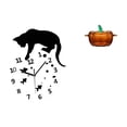 thumbnail image 1 of Reloj de pared,Reloj de pared de gato para sala de estar,dormitorio decorativo.,Plato de dulces,Plato de dulces de vidrio con tapa Tarro de dulces decorativo,Para el buffet de dulces,la mesa de, 1 of 8