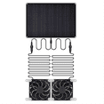 thumbnail image 6 of Solar Powered Fan for Dog House 15W Waterproof Solar Panel Dual Exhaust Fans for Shed Chicken Coop Dog House Ventilation, 6 of 6