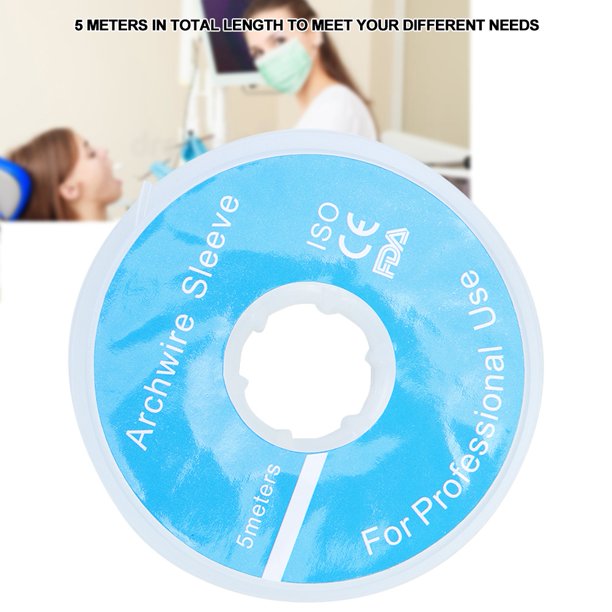 LYUMO Soft Dental Arch Wire Sleeve, 5m Professional Soft Dental Orthodontic Arch Wire Sleeves