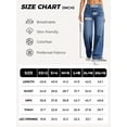 thumbnail image 3 of EMMIOL Women's Wide Leg Baggy Jeans Mid Rise Butt Lifting Stretchy Denim Pants Back Patchwork Boyfriend Jeans, 3 of 6