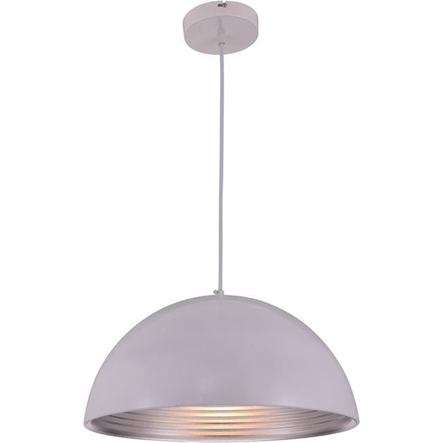 Elegant Lighting LDPD2043 8 x 15.5 in. Circa 1 Light White Pendant