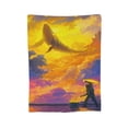 thumbnail image 5 of Cute Whale Blanket Ultra-Soft Flannel Blanket Throw Warm and Comfortable Suitable Bedding for All Seasons 50"x40", 5 of 6
