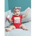 thumbnail image 3 of Old Glory Halloween Popcorn Costume Short Sleeve Graphic Baby One Piece, 3 of 6