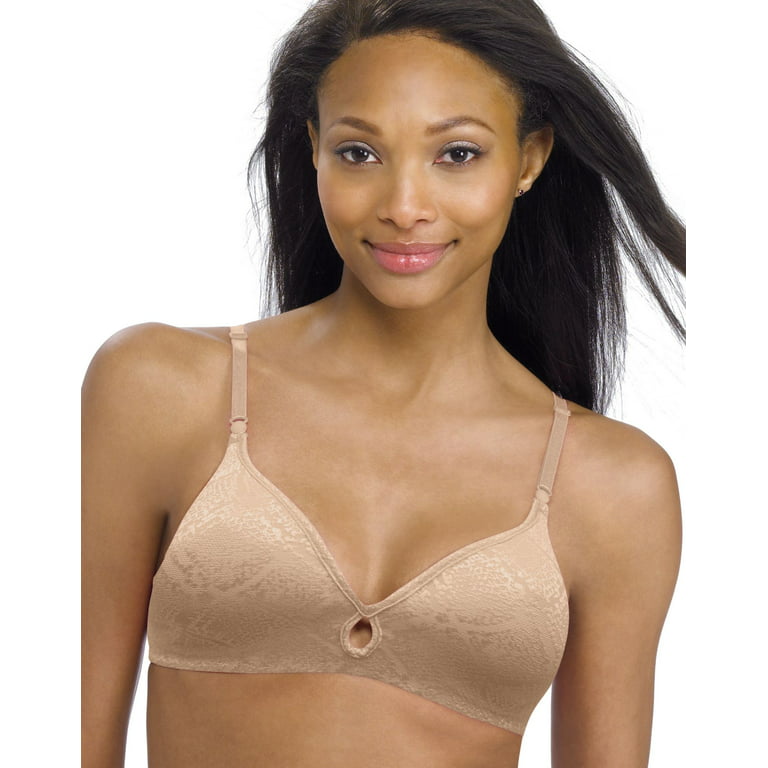 Barely There Invisible Look Women`s Wirefree Bra - Best-Seller, 34C, Nude  Lace 