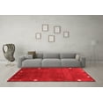 thumbnail image 3 of Ahgly Company Indoor Rectangle Abstract Red Contemporary Area Rugs, 2' x 5', 3 of 4