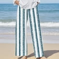 thumbnail image 2 of Seductiva Clearance Sales Casual Pants for Women Women's Non Pocket Floral Cotton Linen Casual Pants, 2 of 4