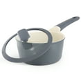thumbnail image 2 of Oster Rooney 2 Quart Ceramic Nonstick Aluminum Saucepan in Gray with Lid, 2 of 5
