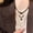 Layered Maillard Necklaces, variant on Tiger Eye Stone Necklace for Women, New Vintage Layered Clavicle Chain, Autumn and Winter Sweater Chain, Niche Vintage Accessory