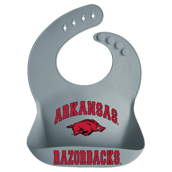 Infant Garb Arkansas Razorbacks Silicone Crumb Catcher Bib