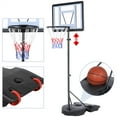 thumbnail image 4 of Yaheetech Cadre de Basketball pour Adultes, Stand de Basketball Standard Extérieur, Panier de Basketball Mobile Relevable, 4 of 11