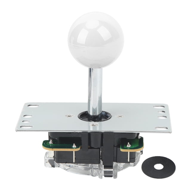 Arcade DIY Fighting Stick, Quadrate Retaining Ring Arcade Joystick Light Resilience High Sensitivity For Game Console White