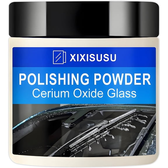 Cerium Oxide Glass Polish, Glass Polishing Compound, Oxido De Cerio, Glass Scratch Remover Car Glass Repair Powder for Removing Oil Film - 4 Ounces