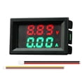 thumbnail image 2 of Mini DC Multimètre Numérique Double LED Panneau d'Affichage Voiture Moniteur de Courant Testeur LED Rouge Vert, 2 of 9
