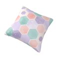 thumbnail image 3 of YFYANG Square Decorative Throw Pillow Case (Without Pillow Insert), Watercolor Honeycomb Shape Pattern Bedroom Sofa Car Cushion Cover, 26"x26", 3 of 9