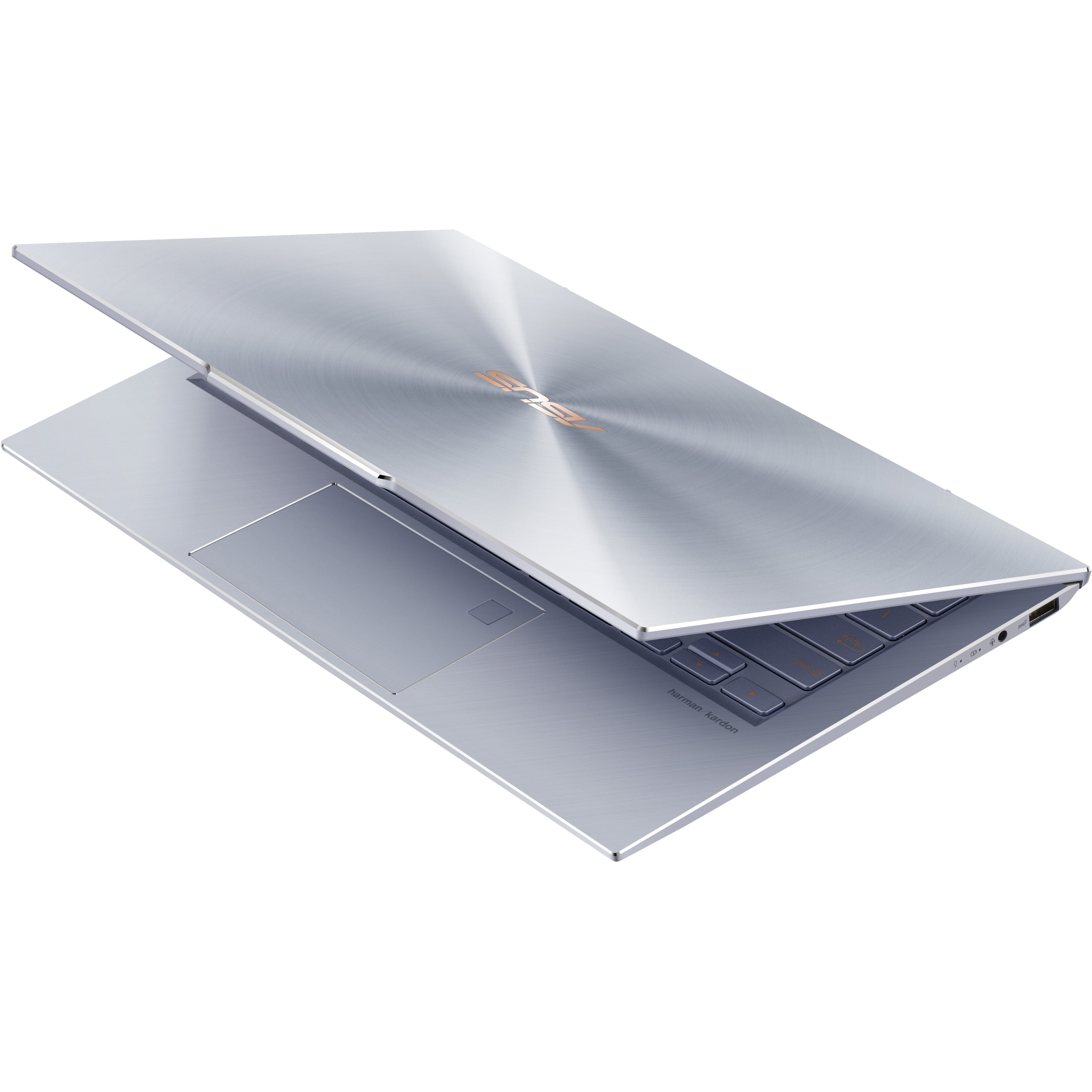 Asus ZenBook S13 13.9" Full HD Laptop, Intel Core i7 i7-8565U, 8GB RAM, 512GB SSD, Windows 10 Pro, Aluminum Blue, UX392FN-XS71