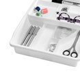 thumbnail image 4 of Madesmart Original Multipurpose Kitchen Junk Drawer Organizer Storage Bin, White, 4 of 5