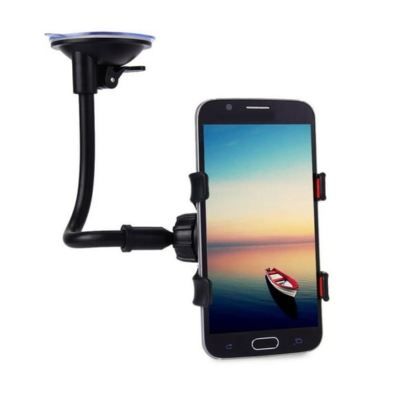 YSNOOWE 1Pack Suction Phone Stand 360 Degree Rotation for Car Windshield Dashboard and Smartphone Users