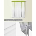 thumbnail image 5 of Green Gray Ombre Tie Up Curtains for Kitchen Bathroom Bedroom Windows 54 Inch Length, Modern Gradient Abstract Art Balloon Drape Curtains Shade Rod Pocket Drapery Curtain Panel, 42"x63", 5 of 7