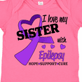 thumbnail image 4 of Inktastic I Love My Sister with Epilepsy Hope, Support, Cure Boys or Girls Baby Bodysuit, 4 of 5