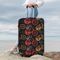 thumbnail image 7 of Hirioo Compass And Mountains In Bicycle Wheels1 for Elasticity Suitcase Cover (No luggage Included) Durable Luggage Protector Fits 18-32 Inch Luggage-Small, 7 of 7