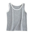 thumbnail image 3 of Ahuyic Summer Toddler Kids' Casual Blouse, Solid Color Loose Sleeveless Top For Girls And Boys,Medium Large Aged Children's Small Tank Top Wrapped In Chest Breathable Bra Warm Underwear Top, 3 of 4