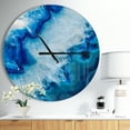 thumbnail image 2 of DesignArt Horloge Murale Grande en Forme de Tranche de Géode, 2 of 2