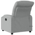 thumbnail image 3 of vidaXL Massage Recliner Chair Light Grey Fabric (100% polyester) Standard, 3 of 5