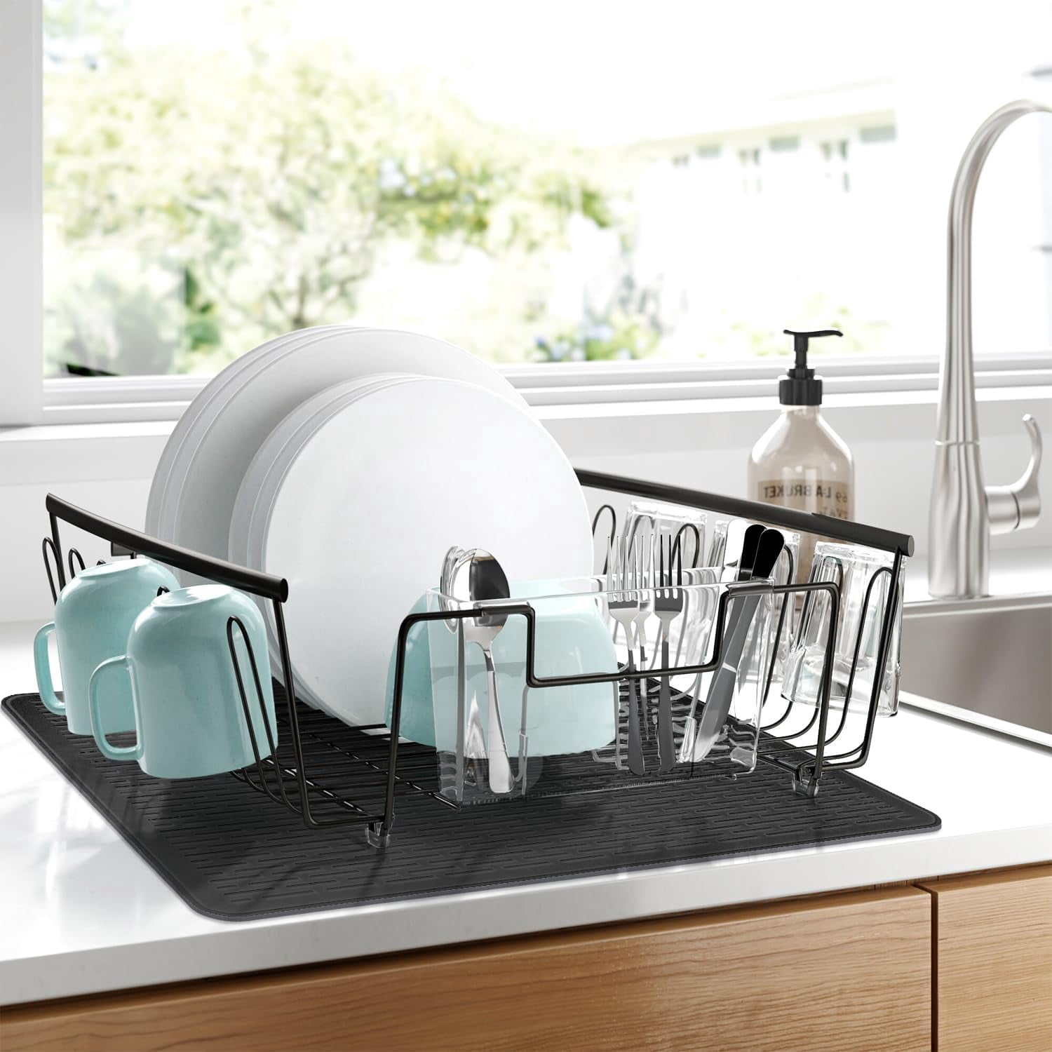 Neighborly Nook Stove Top Cover for Electric Stove - Silicone Stove Mat for Glass Top, Glass Cooktop Protector, XL Dish Drying Mats For Kitchen,Oven Covers for Electric Stove (Black,36 x 21)