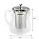 thumbnail image 4 of 2X 5 Buen Borosilicato Tetera de Vidrio con Acero Inoxidable 304 Colador de Infusor Herramienta para Calentar Café, Tetera Juego de Caldera 380ML, 4 of 5