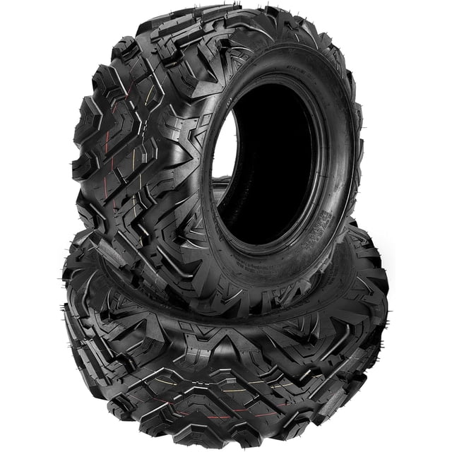 2 Pack 20x10-10 ATV UTV Tires 6PR Tubeless All Terrain Tires Heavy Duty Front Quad and 4 Wheeler Tires for Work Hunting and Trail Riding