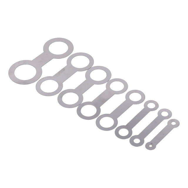 Kit de reparación de almohadillas de saxofón Bling Bling 8 Uds Metal plateado
