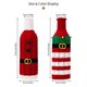 thumbnail image 2 of Decoración navideña para mesa de cena, cubierta navideña para botella de vino, adorno navideño para el hogar, 2 uds., 2 of 5