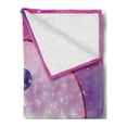 thumbnail image 2 of Yin and Yang Soft Flannel Fleece Throw Blanket, Circular on Abstract Colorful Galactic Look Starry Background, Cozy Plush for Indoor and Outdoor Use, 70" x 90", Multicolor, by Ambesonne, 2 of 5