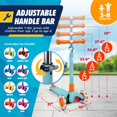 thumbnail image 2 of Trottinette à 3 Roues pour Enfants OutdoorCruiser à Inclinaison pour Diriger avec DEL, 2 of 7