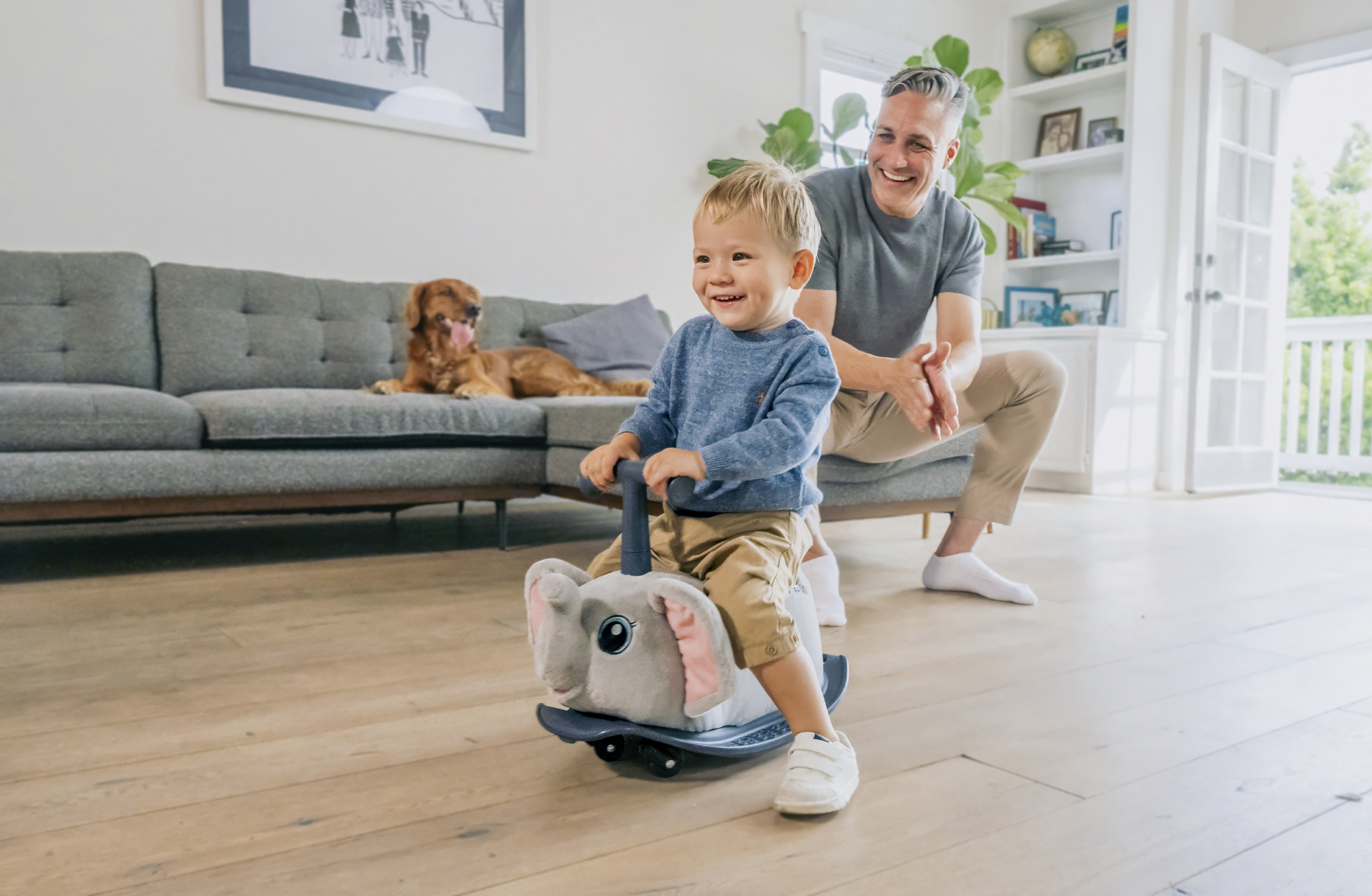Yvolution My Buddy Roller 2-in-1 Elephant Plush Ride-On photo 8