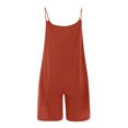 thumbnail image 4 of gakvbuo Jumpsuits For Women Summmer Dressy Wedding Women Strap Jumpsuit Summer New Style Solid Color Pocket Casual Jumpsuit Female, 4 of 5