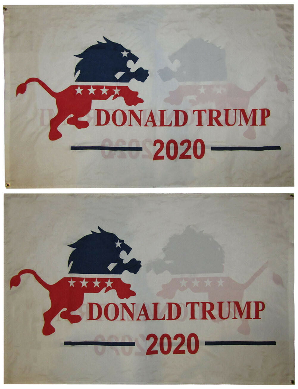 RUF 3x5 Donald Trump 2020 Lion White 100D Premium Woven Poly Nylon 3'x5' Flag 
