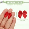 thumbnail image 3 of Uxcell 1 Inch Mini Satin Ribbon Bows, 200 Pcs Bowknot Flowers DIY Craft Ribbon Appliques for Gifts Red, 3 of 6