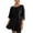 Black, variant on HXWCHs Wedding Guest Jumpsuits for Women, Women's Casual Loose Fit Short Sleeve Romper Jumpsuit Dress Featuring Convenient Side Pockets M Black
