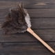 thumbnail image 5 of Plumero de plumas de avestruz natural esponjoso Mango de madera Herramienta de limpieza del hogar Tomshoo  Plumero, 5 of 6