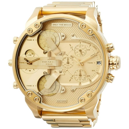 Diesel Watch Men Mr. Daddy 2.0 Chronograph Gold Dial DZ7399