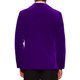 thumbnail image 3 of BLAZER DE VELVET CHIC PARA HOMBRE DE UNA BOTÓN TRAJE DE FIESTA PROM TUXEDO CHAQUETA DE CENA L PÚRPURA OSCURO, 3 of 6